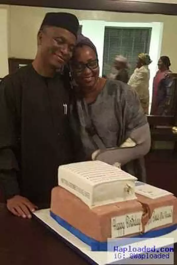 Photo: El Rufai and wife loved up at his low-key 56 birthday get together